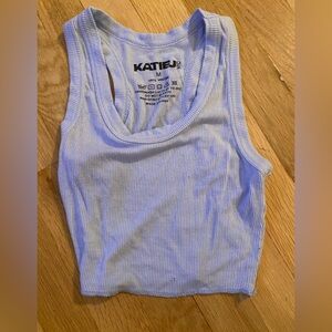 Katie J NYC baby blue tank Size M
